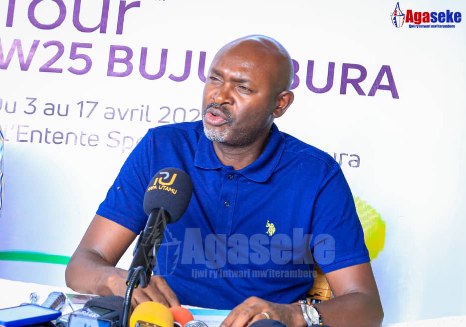 Photo de Nibigirwe Gilbert, président de la fédération de Tennis au Burundi