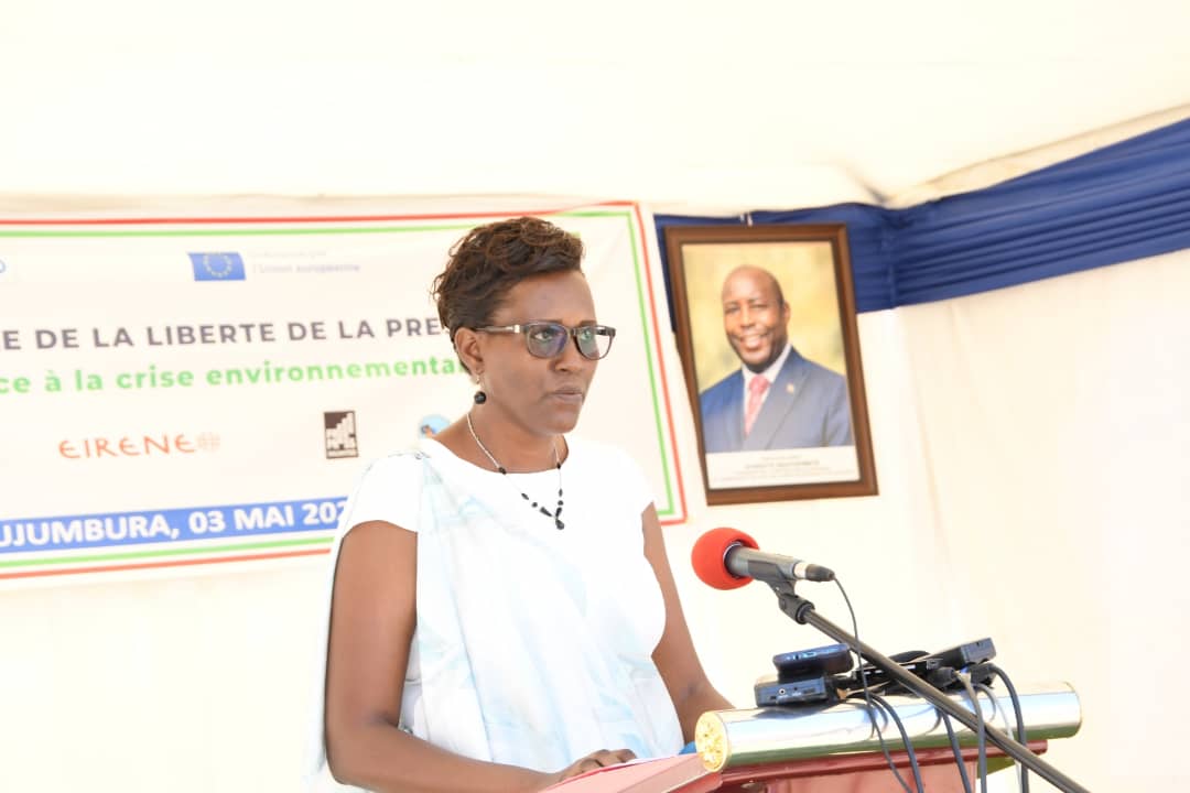 Photo de la présidente de la maison de la presse Mireille Kanyange